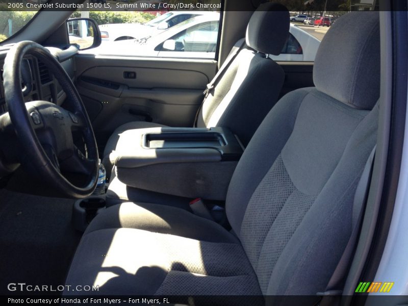 Summit White / Gray/Dark Charcoal 2005 Chevrolet Suburban 1500 LS