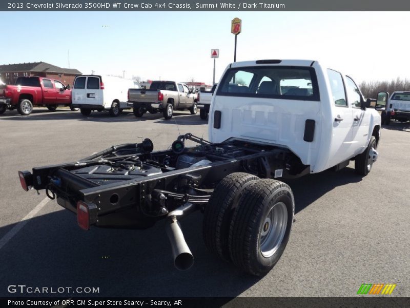 Summit White / Dark Titanium 2013 Chevrolet Silverado 3500HD WT Crew Cab 4x4 Chassis