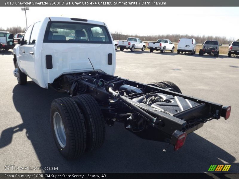 Summit White / Dark Titanium 2013 Chevrolet Silverado 3500HD WT Crew Cab 4x4 Chassis