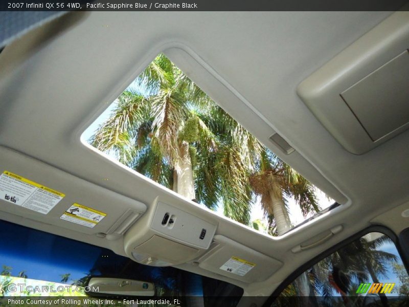 Pacific Sapphire Blue / Graphite Black 2007 Infiniti QX 56 4WD