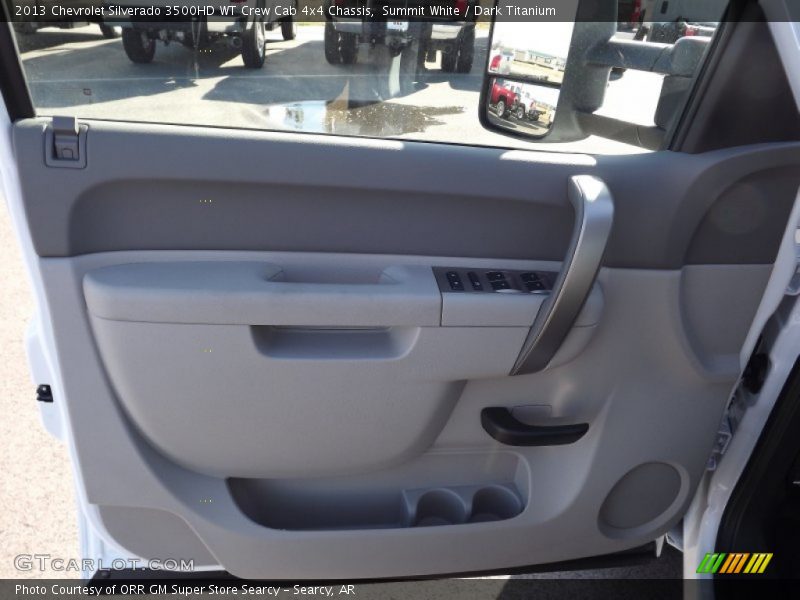 Summit White / Dark Titanium 2013 Chevrolet Silverado 3500HD WT Crew Cab 4x4 Chassis