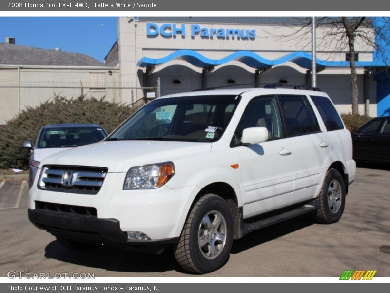 Taffeta White / Saddle 2008 Honda Pilot EX-L 4WD