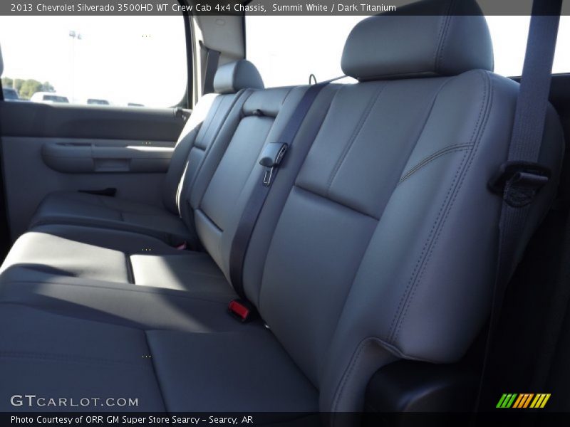 Summit White / Dark Titanium 2013 Chevrolet Silverado 3500HD WT Crew Cab 4x4 Chassis