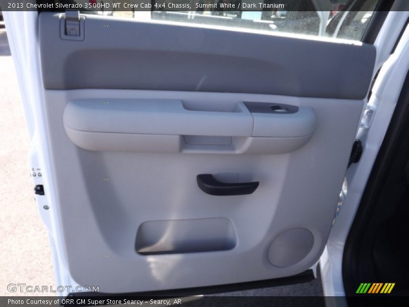 Summit White / Dark Titanium 2013 Chevrolet Silverado 3500HD WT Crew Cab 4x4 Chassis