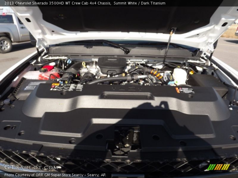 Summit White / Dark Titanium 2013 Chevrolet Silverado 3500HD WT Crew Cab 4x4 Chassis