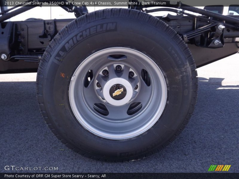 Summit White / Dark Titanium 2013 Chevrolet Silverado 3500HD WT Crew Cab 4x4 Chassis