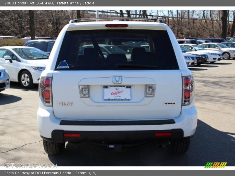 Taffeta White / Saddle 2008 Honda Pilot EX-L 4WD