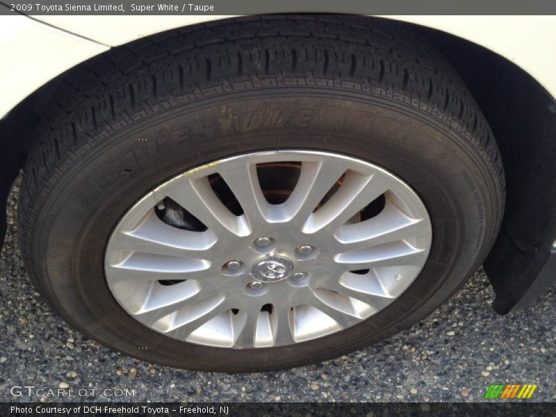 Super White / Taupe 2009 Toyota Sienna Limited