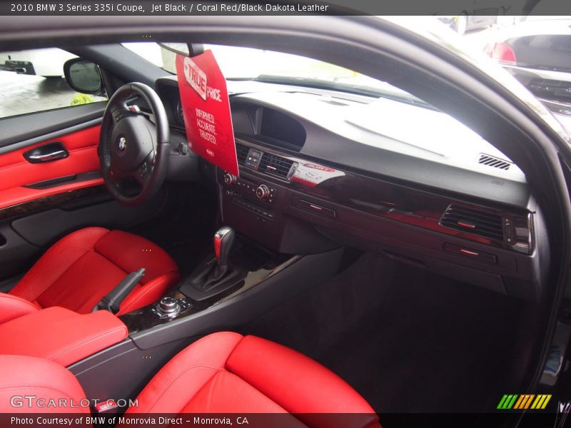 Jet Black / Coral Red/Black Dakota Leather 2010 BMW 3 Series 335i Coupe