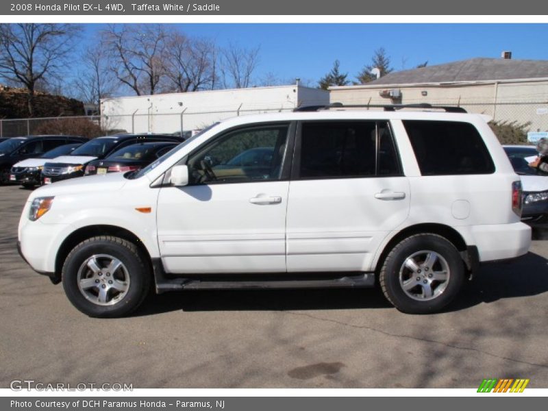 Taffeta White / Saddle 2008 Honda Pilot EX-L 4WD