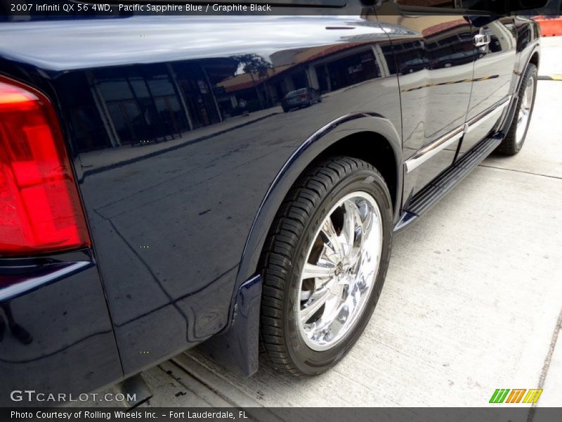 Pacific Sapphire Blue / Graphite Black 2007 Infiniti QX 56 4WD