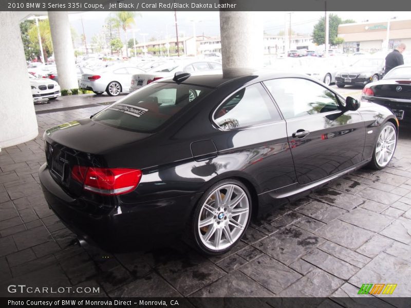 Jet Black / Coral Red/Black Dakota Leather 2010 BMW 3 Series 335i Coupe