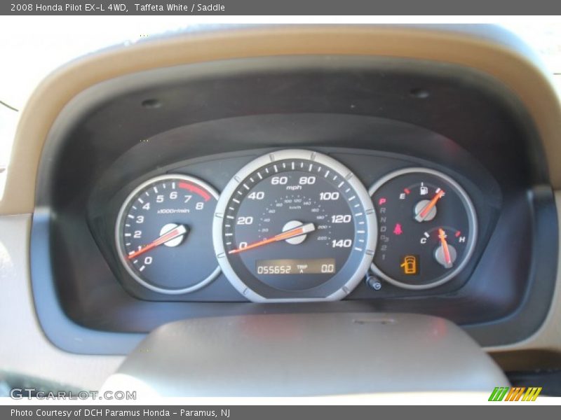 Taffeta White / Saddle 2008 Honda Pilot EX-L 4WD