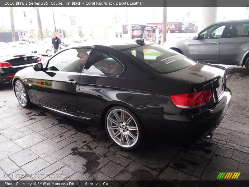 Jet Black / Coral Red/Black Dakota Leather 2010 BMW 3 Series 335i Coupe