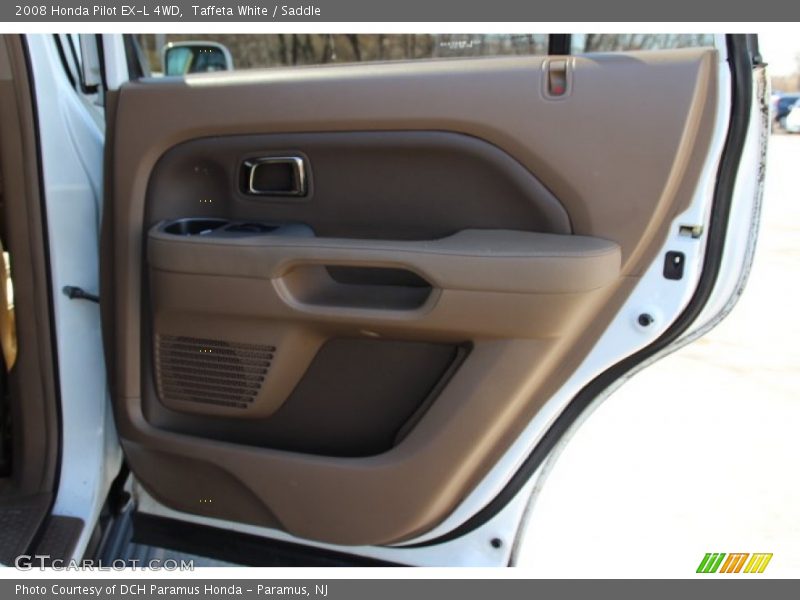 Taffeta White / Saddle 2008 Honda Pilot EX-L 4WD