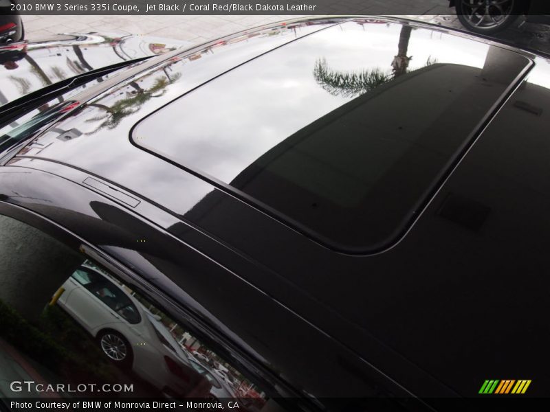 Jet Black / Coral Red/Black Dakota Leather 2010 BMW 3 Series 335i Coupe