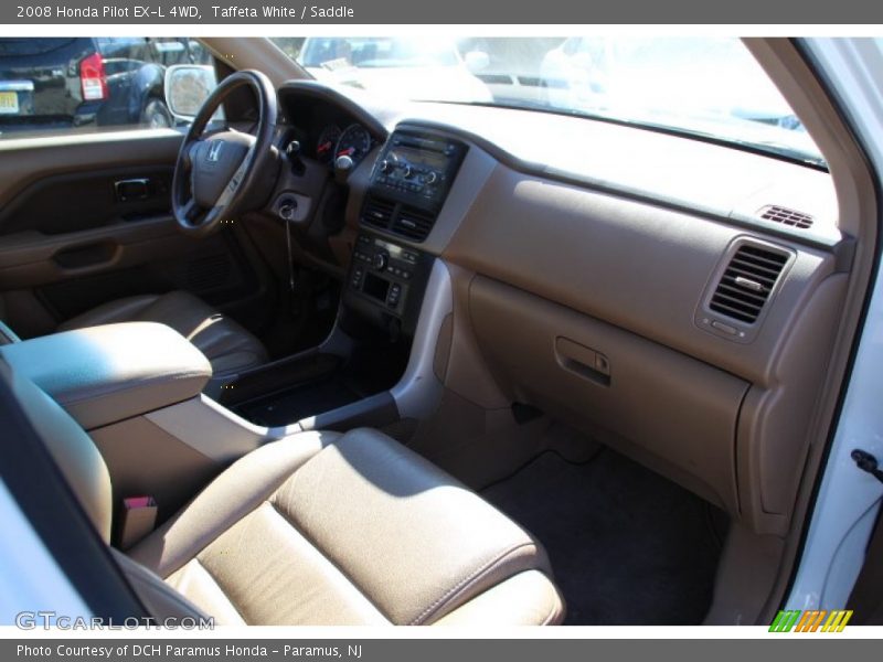 Taffeta White / Saddle 2008 Honda Pilot EX-L 4WD