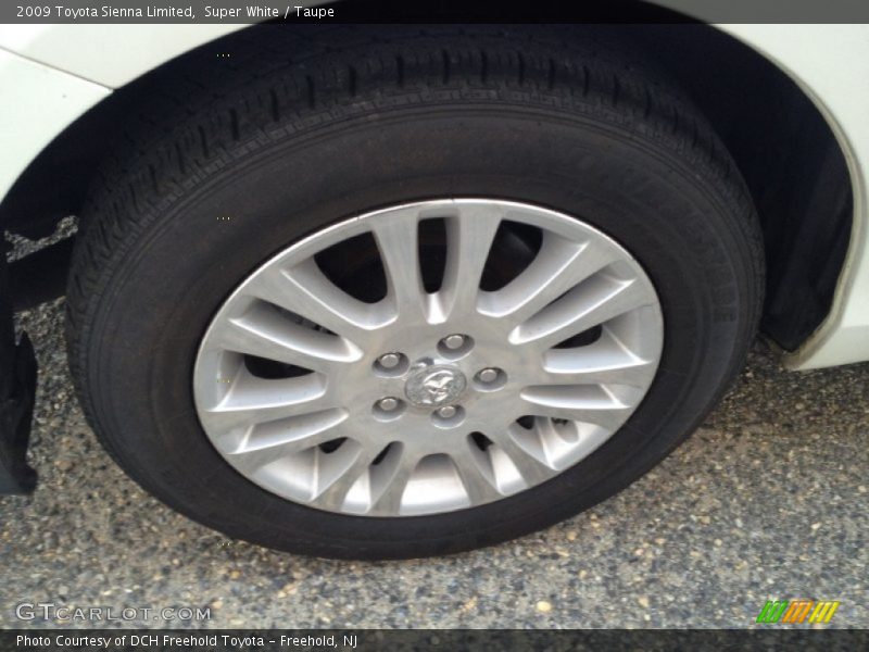 Super White / Taupe 2009 Toyota Sienna Limited