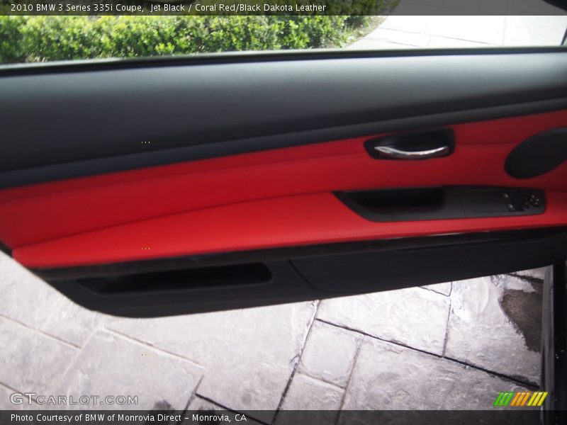 Jet Black / Coral Red/Black Dakota Leather 2010 BMW 3 Series 335i Coupe