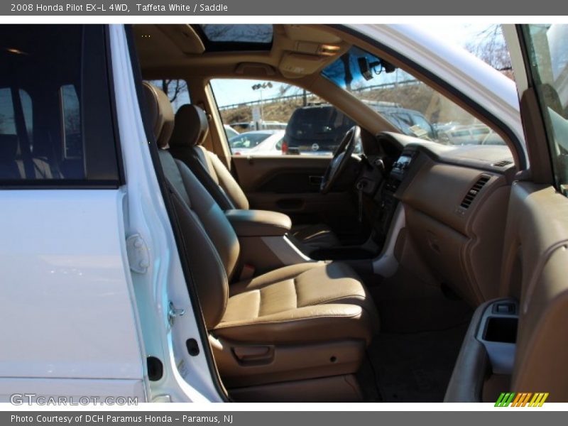 Taffeta White / Saddle 2008 Honda Pilot EX-L 4WD