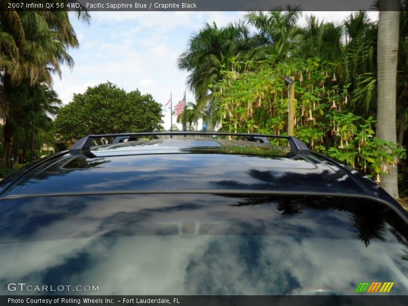 Pacific Sapphire Blue / Graphite Black 2007 Infiniti QX 56 4WD