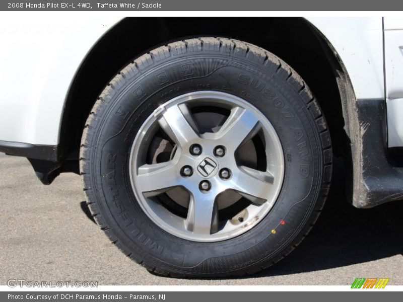 Taffeta White / Saddle 2008 Honda Pilot EX-L 4WD