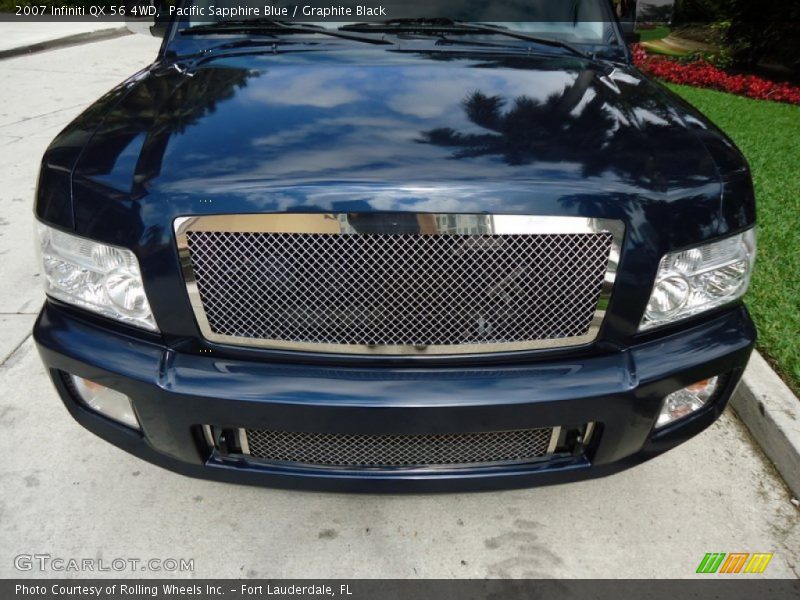 Pacific Sapphire Blue / Graphite Black 2007 Infiniti QX 56 4WD
