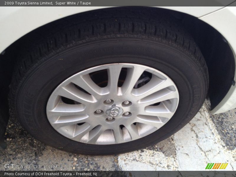 Super White / Taupe 2009 Toyota Sienna Limited