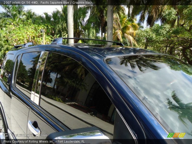 Pacific Sapphire Blue / Graphite Black 2007 Infiniti QX 56 4WD
