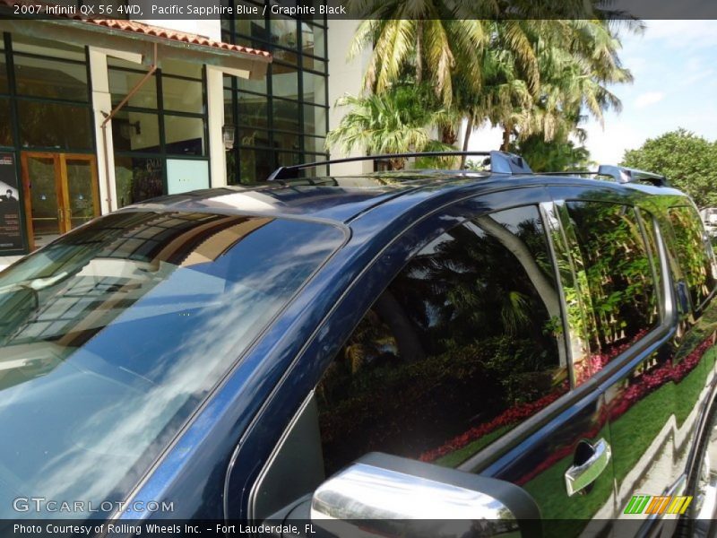 Pacific Sapphire Blue / Graphite Black 2007 Infiniti QX 56 4WD