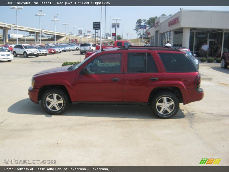 Red Jewel Tint Coat / Light Gray 2006 Chevrolet TrailBlazer LS