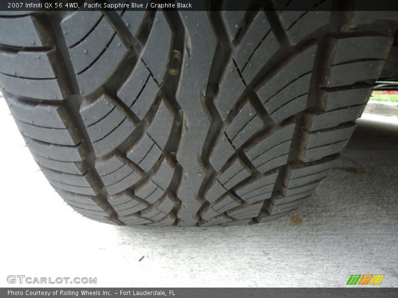 Pacific Sapphire Blue / Graphite Black 2007 Infiniti QX 56 4WD