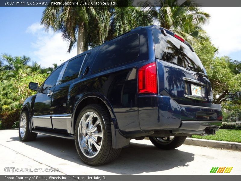 Pacific Sapphire Blue / Graphite Black 2007 Infiniti QX 56 4WD