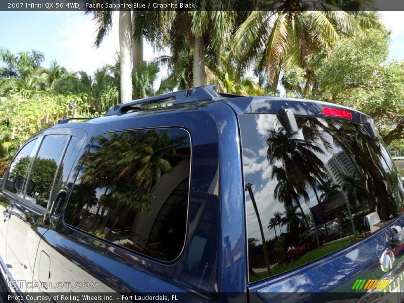 Pacific Sapphire Blue / Graphite Black 2007 Infiniti QX 56 4WD
