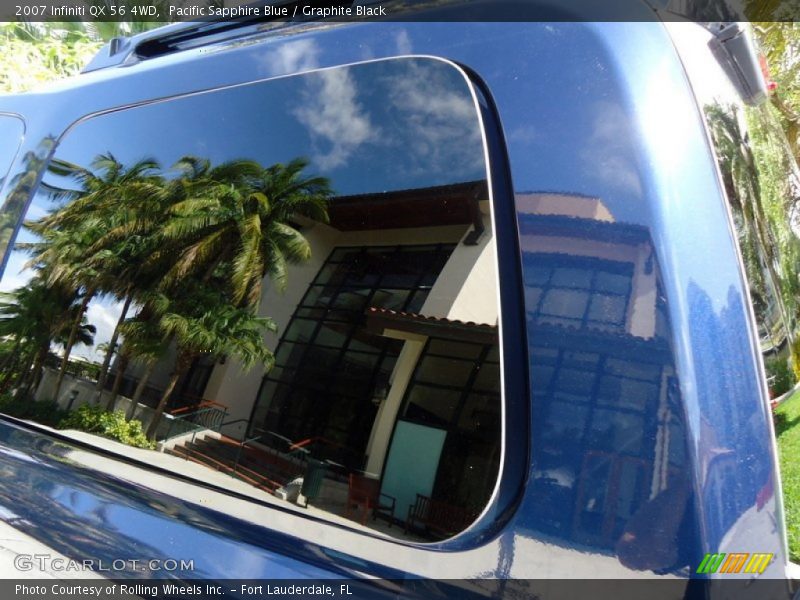 Pacific Sapphire Blue / Graphite Black 2007 Infiniti QX 56 4WD