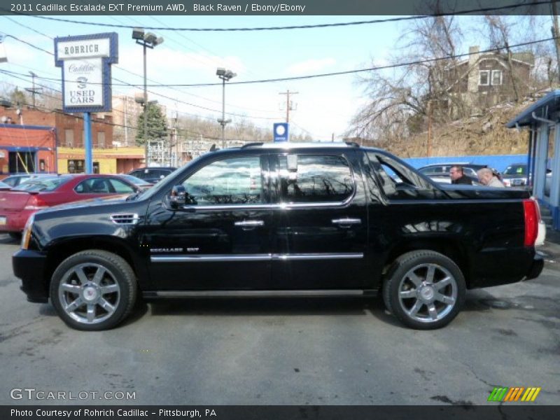 Black Raven / Ebony/Ebony 2011 Cadillac Escalade EXT Premium AWD