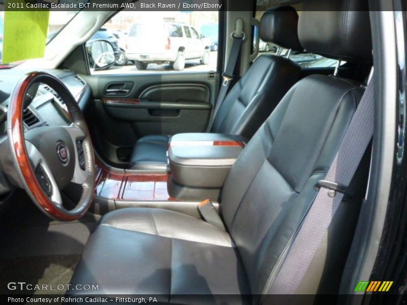 Front Seat of 2011 Escalade EXT Premium AWD