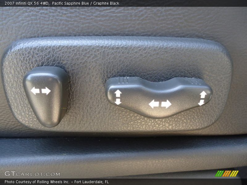 Pacific Sapphire Blue / Graphite Black 2007 Infiniti QX 56 4WD