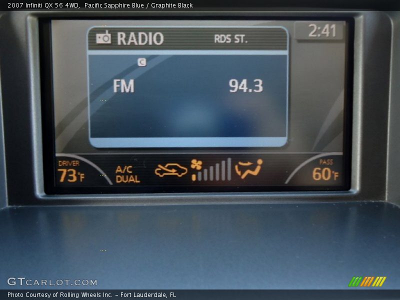 Pacific Sapphire Blue / Graphite Black 2007 Infiniti QX 56 4WD