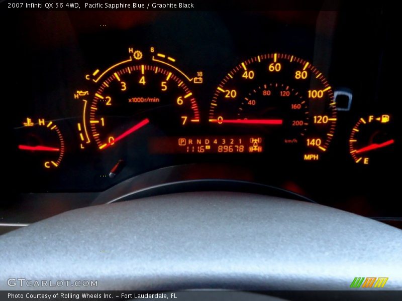  2007 QX 56 4WD 56 4WD Gauges