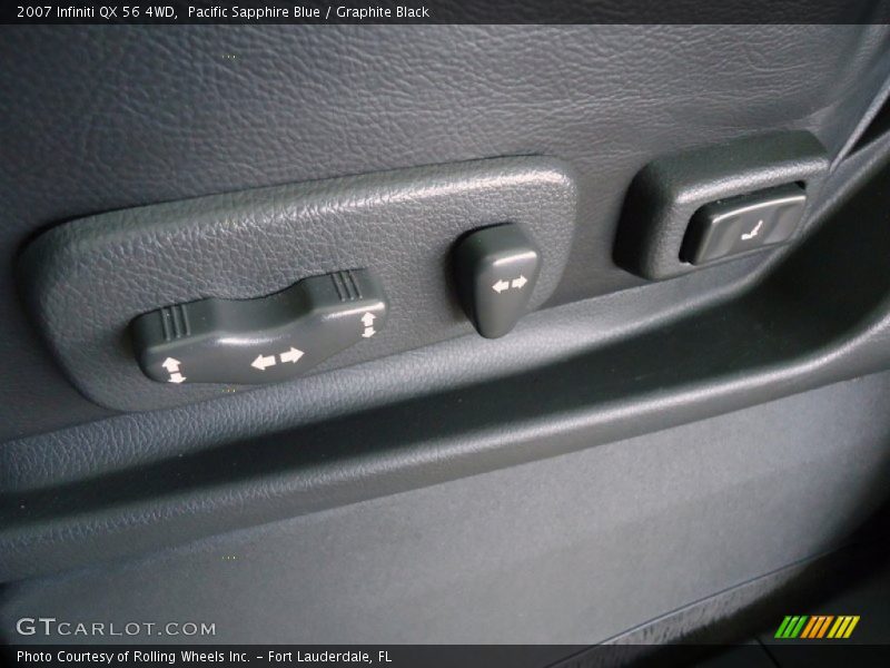 Pacific Sapphire Blue / Graphite Black 2007 Infiniti QX 56 4WD
