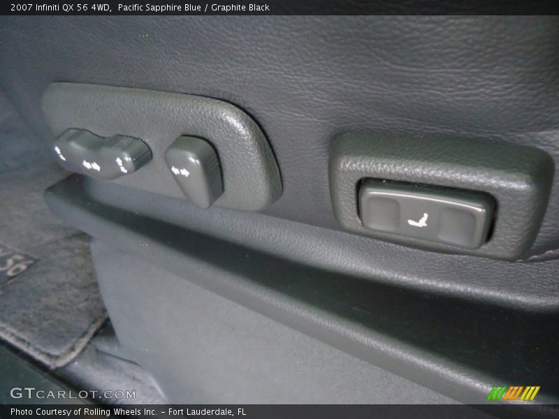 Pacific Sapphire Blue / Graphite Black 2007 Infiniti QX 56 4WD