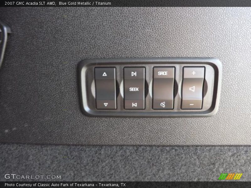 Blue Gold Metallic / Titanium 2007 GMC Acadia SLT AWD