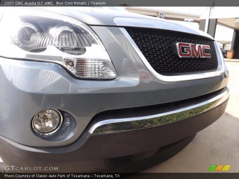 Blue Gold Metallic / Titanium 2007 GMC Acadia SLT AWD