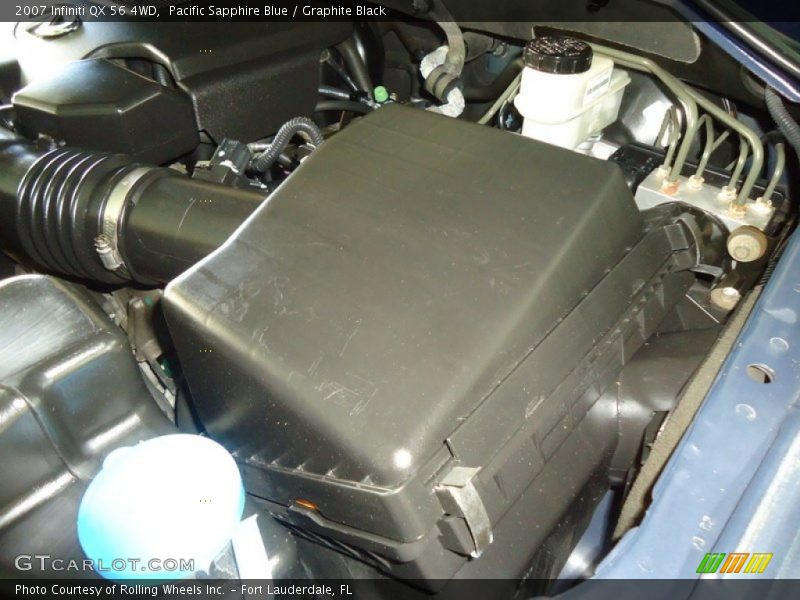 Pacific Sapphire Blue / Graphite Black 2007 Infiniti QX 56 4WD