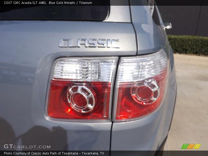 Blue Gold Metallic / Titanium 2007 GMC Acadia SLT AWD