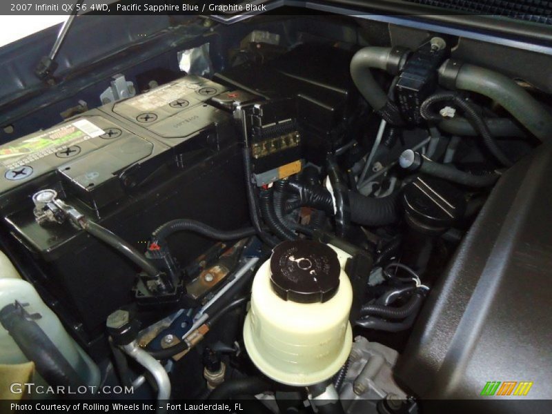 Pacific Sapphire Blue / Graphite Black 2007 Infiniti QX 56 4WD