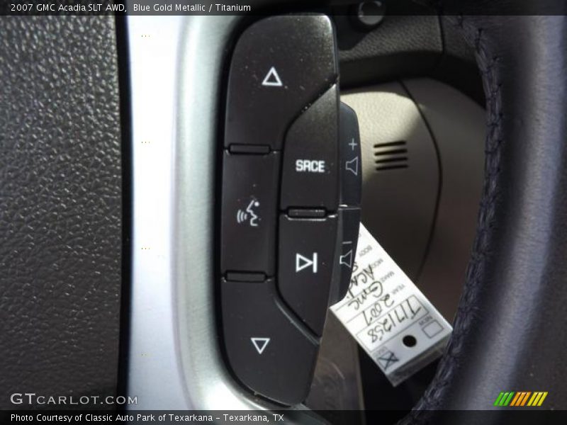 Blue Gold Metallic / Titanium 2007 GMC Acadia SLT AWD