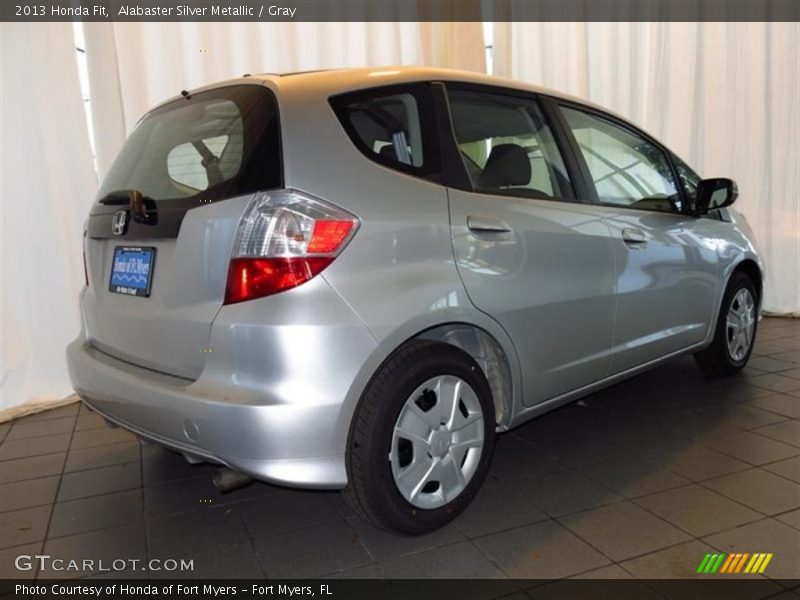 Alabaster Silver Metallic / Gray 2013 Honda Fit