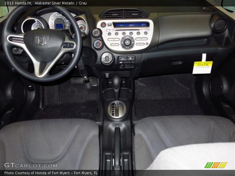Alabaster Silver Metallic / Gray 2013 Honda Fit